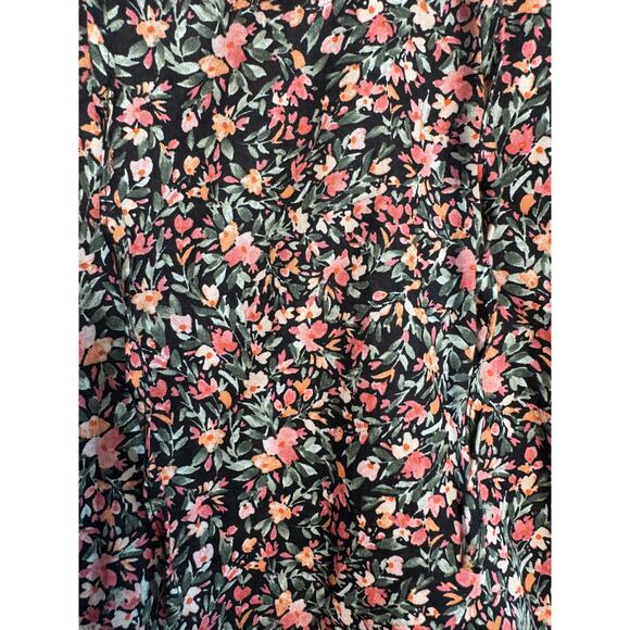 BB Dakota Steve Madden Floral Ruffle Sleeve  XXL Tie Front Top - Picture 4 of 6